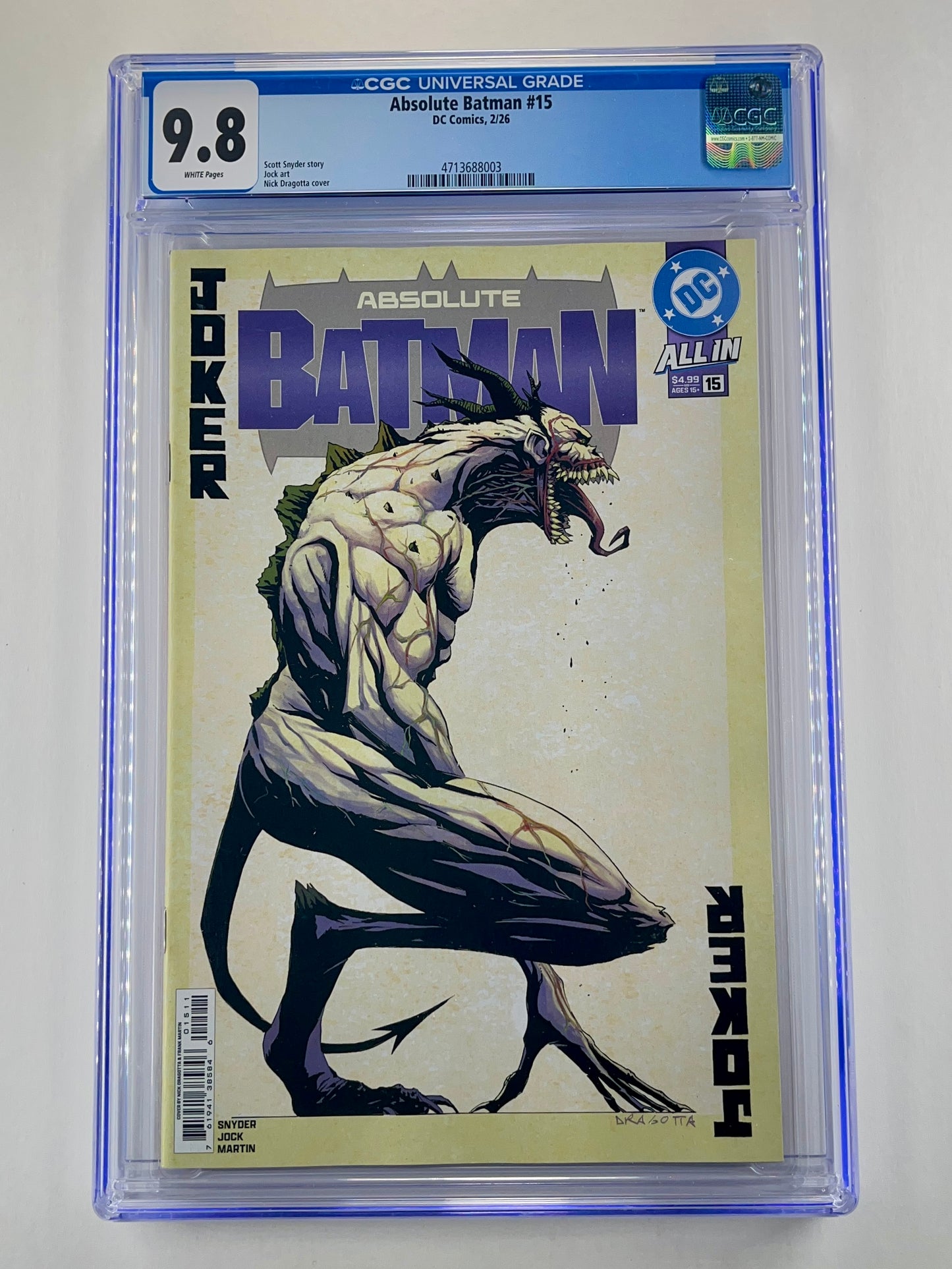 Absolute Batman #15 CGC 9.8 (Dec 2025)
