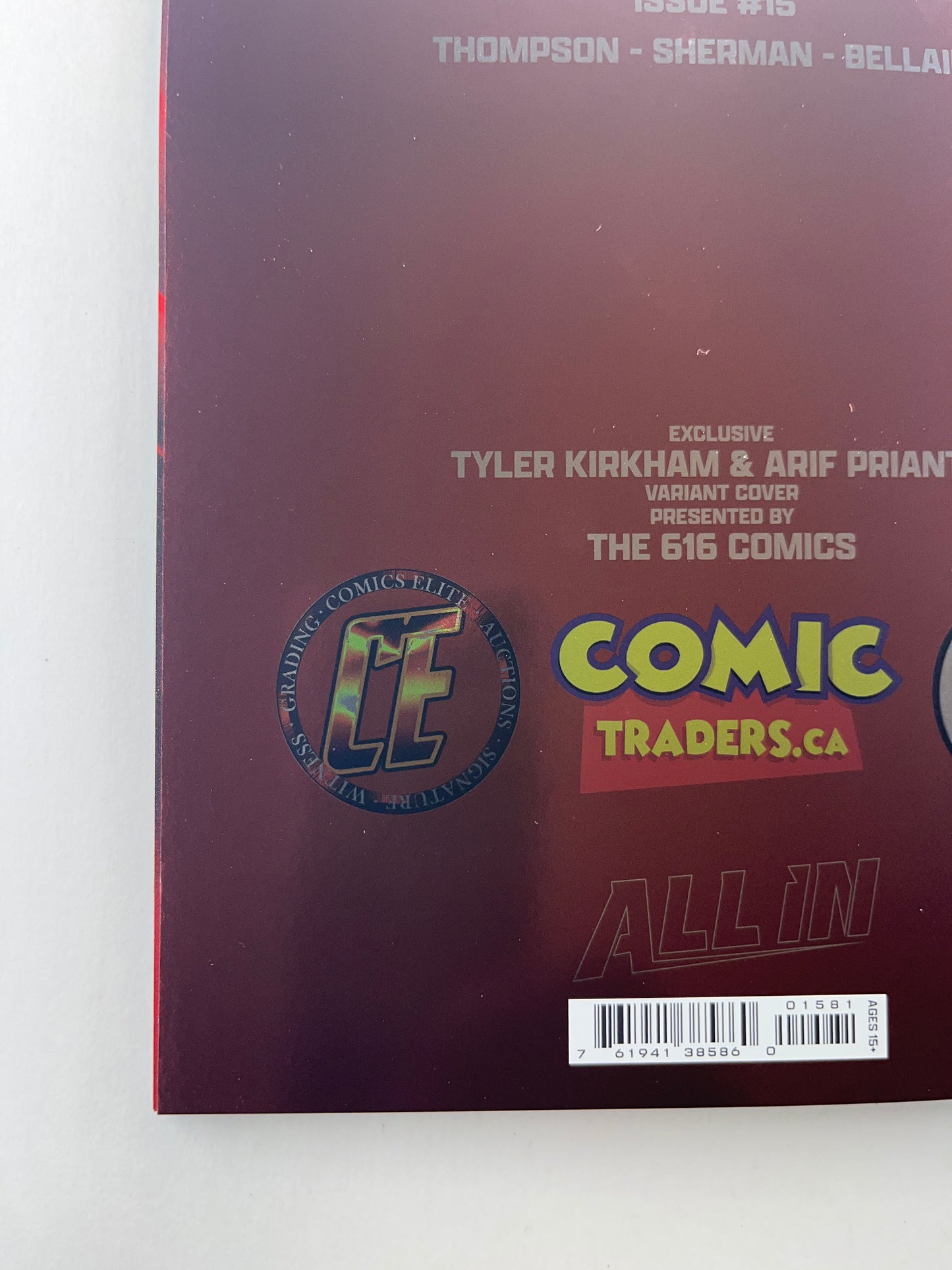 Absolute Wonder Woman #15 Comics Elite/Comic Traders/616 Comics Tyler Kirkham Foil Virgin Variant (Feb 2026) (Signed by Tyler Kirkham with COA)