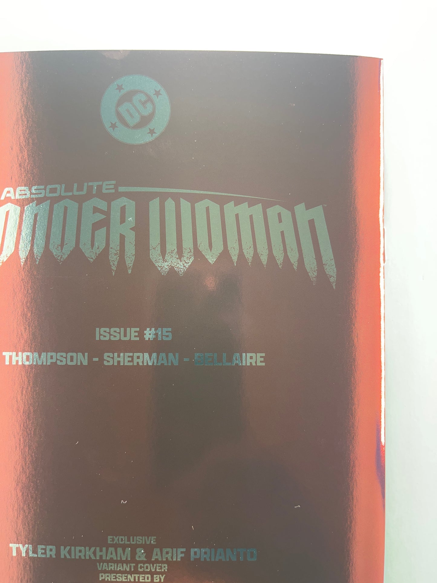 Absolute Wonder Woman #15 Comics Elite/Comic Traders/616 Comics Tyler Kirkham Foil Virgin Variant (Feb 2026) (Signed by Tyler Kirkham with COA)