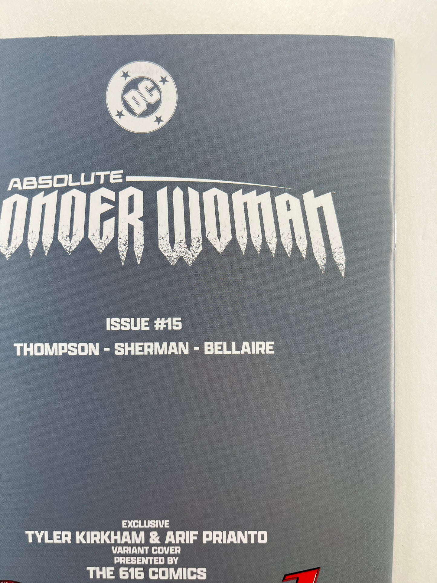 Absolute Wonder Woman #15 Comics Elite/Comic Traders/616 Comics Tyler Kirkham Virgin Variant (Feb 2026) (Signed by Tyler Kirkham w/COA)