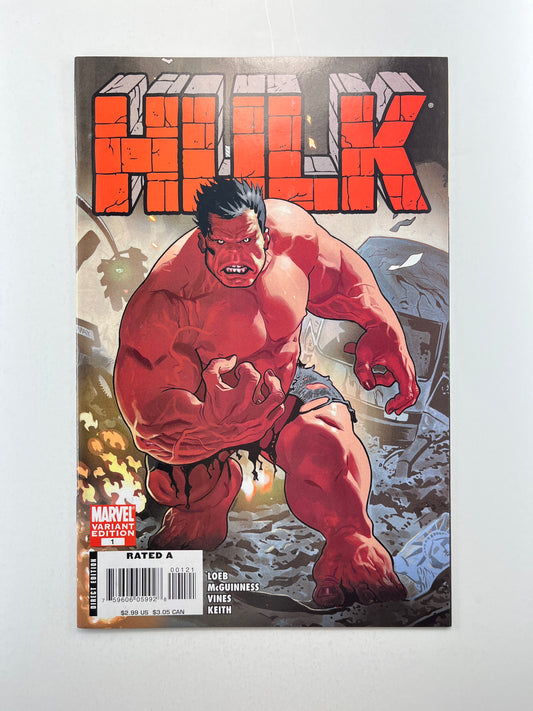 Hulk #1 1:20 Daniel Acuña Variant (Mar 2008) (1st Red Hulk)