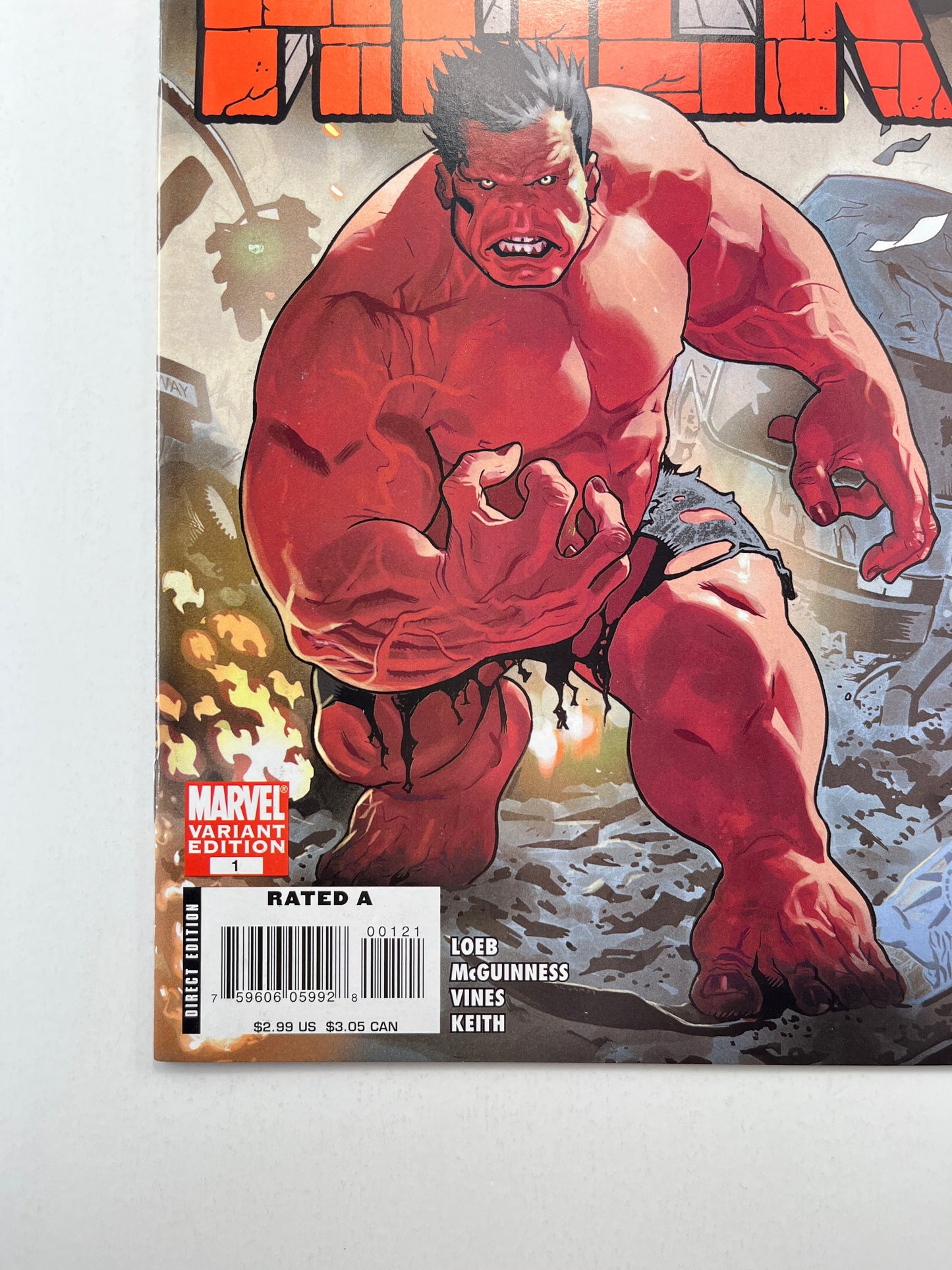 Hulk #1 1:20 Daniel Acuña Variant (Mar 2008) (1st Red Hulk)