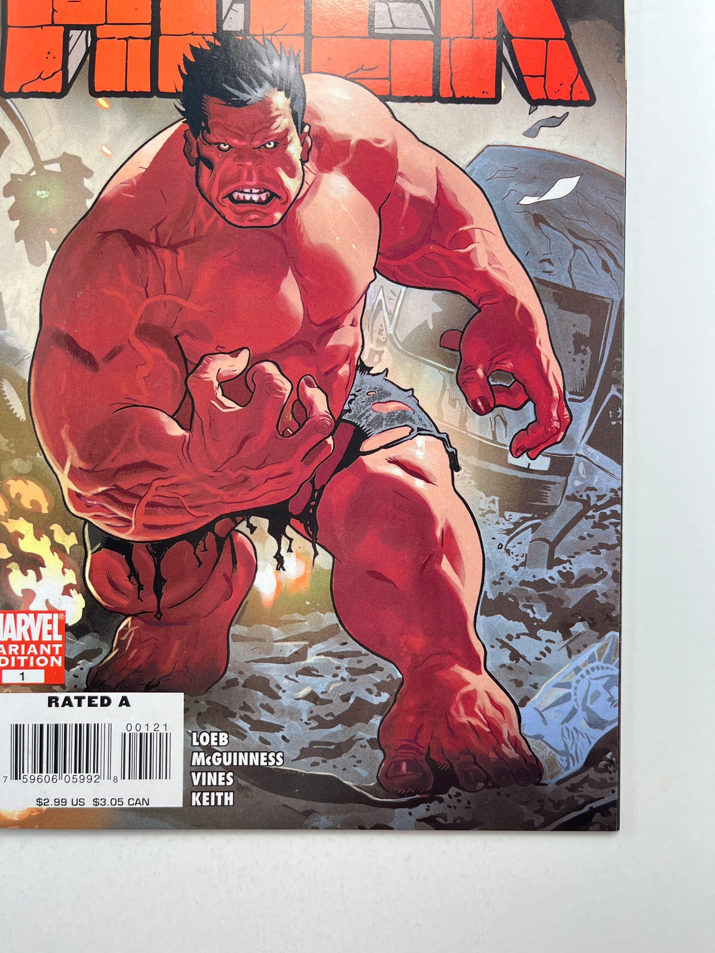 Hulk #1 1:20 Daniel Acuña Variant (Mar 2008) (1st Red Hulk)
