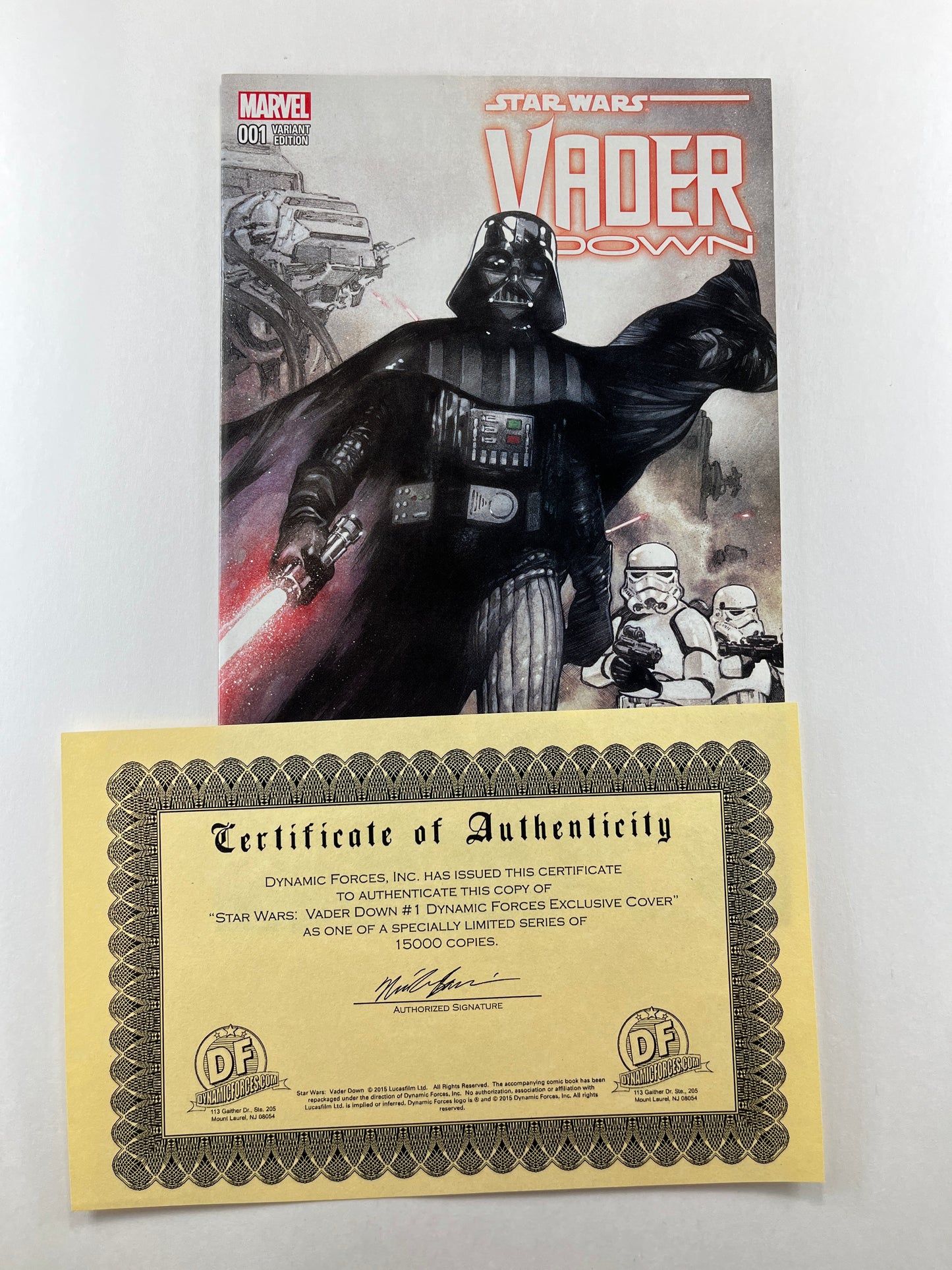 Star Wars: Vader Down #1 Dynamic Forces Olivier Coipel Variant (Nov 2015) (With COA)