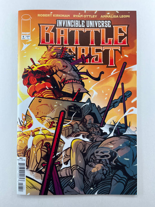Invincible Universe: Battle Beast #8 Cover E 1:50 Baldemar Rivas Variant (Apr 2026) (Signed by Baldemar Rivas)