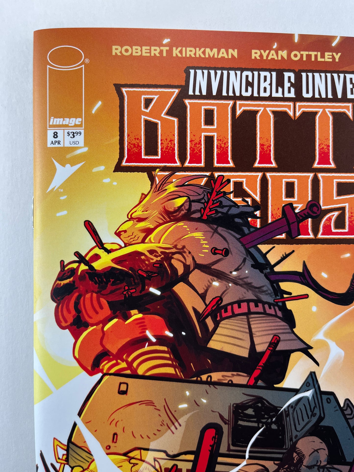 Invincible Universe: Battle Beast #8 Cover E 1:50 Baldemar Rivas Variant (Apr 2026) (Signed by Baldemar Rivas)
