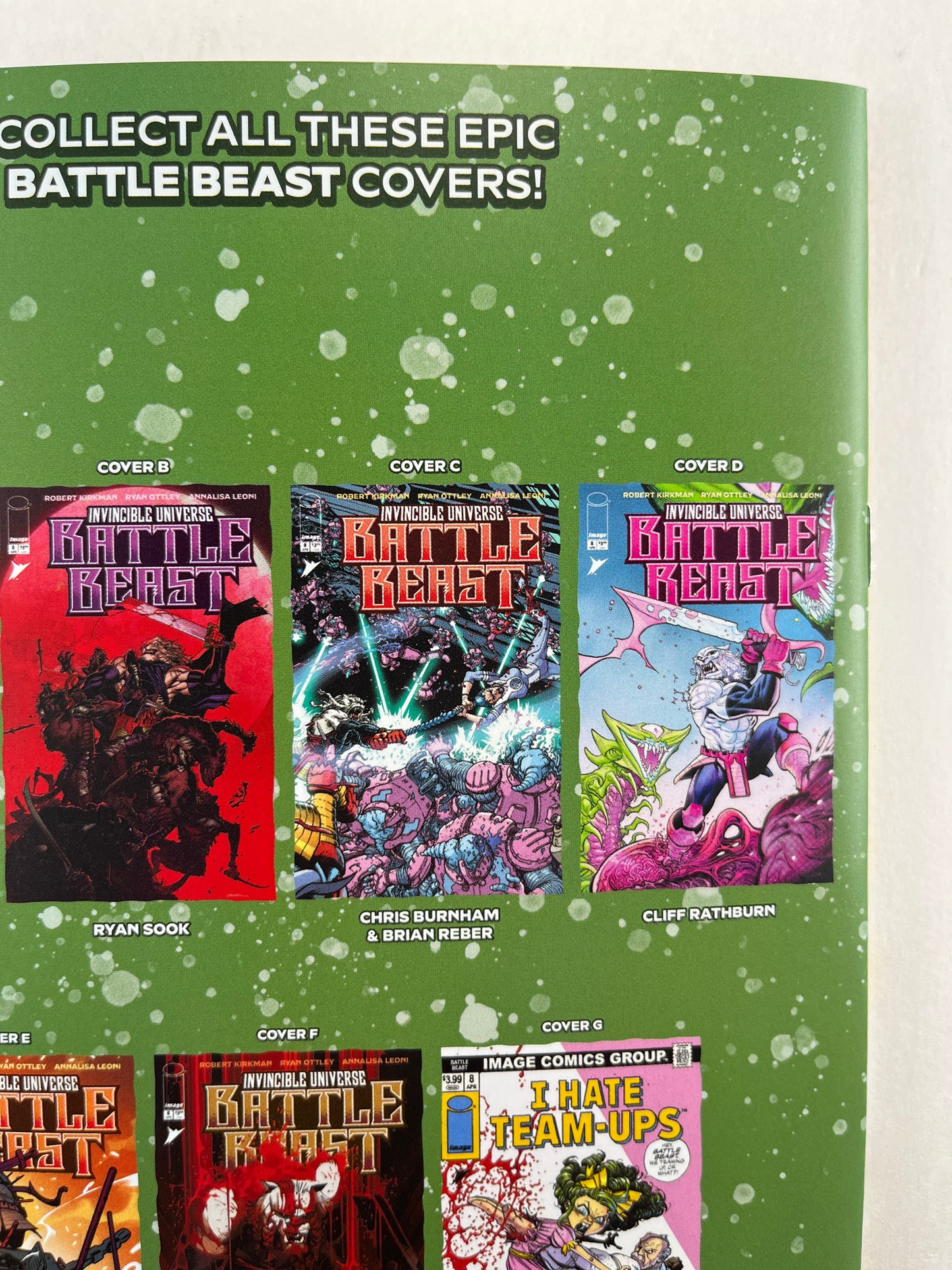 Invincible Universe: Battle Beast #8 Cover E 1:50 Baldemar Rivas Variant (Apr 2026) (Signed by Baldemar Rivas)