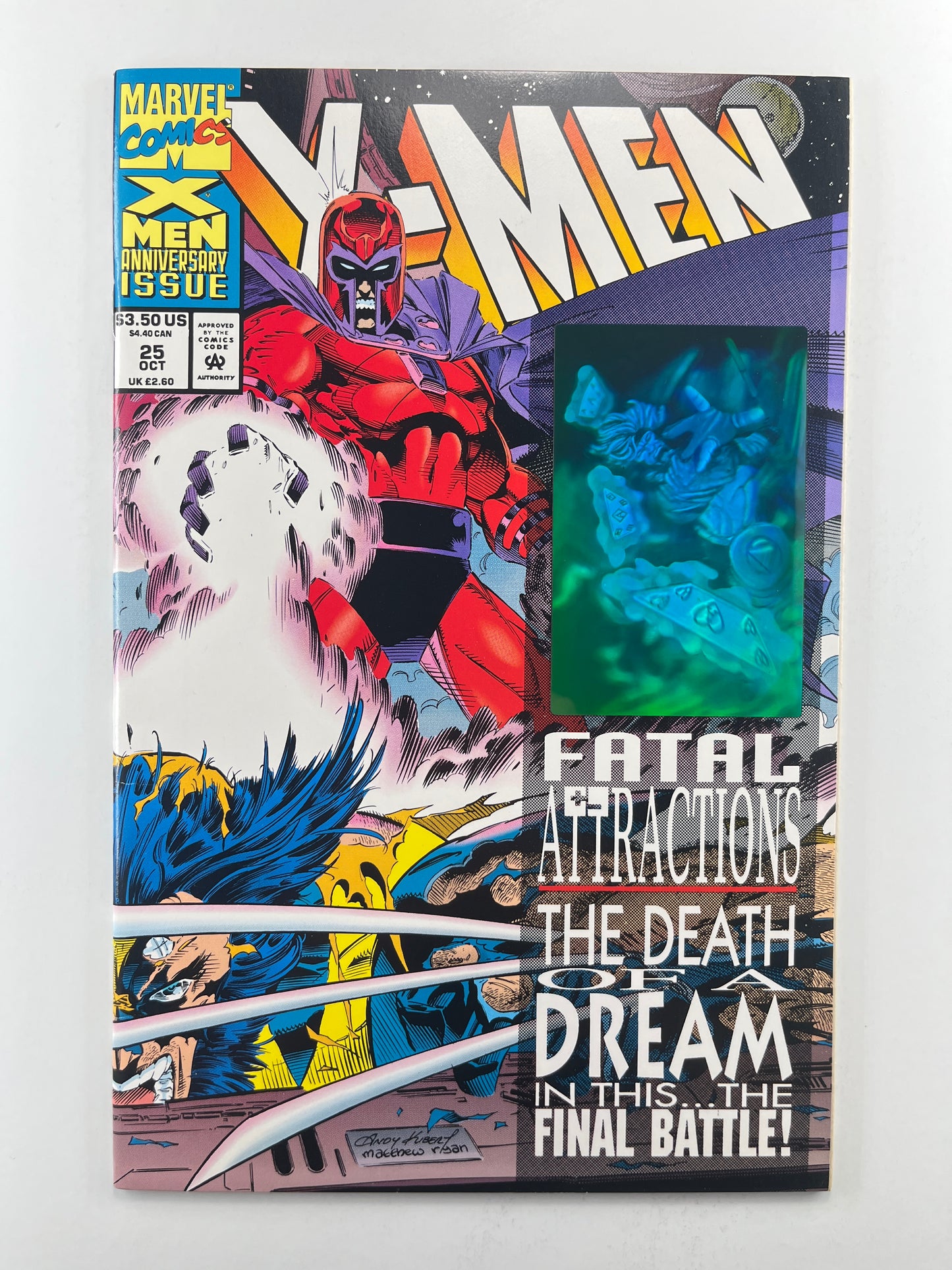 X-Men #25 (Oct 1993) (Partial Blue Hologram)