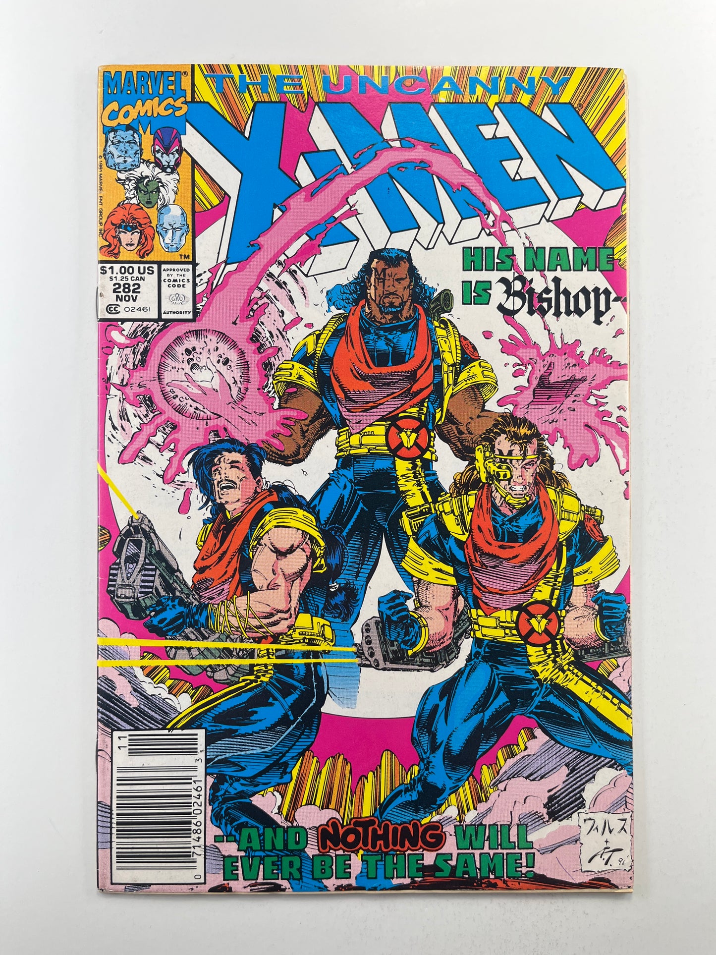 Uncanny X-Men #282 1st Bishop (Nov 1991) (Newsstand)