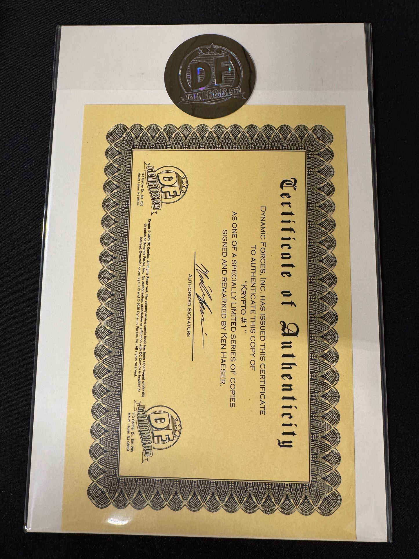 DF KRYPTO THE LAST DOG OF KRYPTON #1 BLANK VARIANT WITH KRYPTO SKETCH BY KEN HAESER (Limit 1 Per Customer) (rel:11/26)