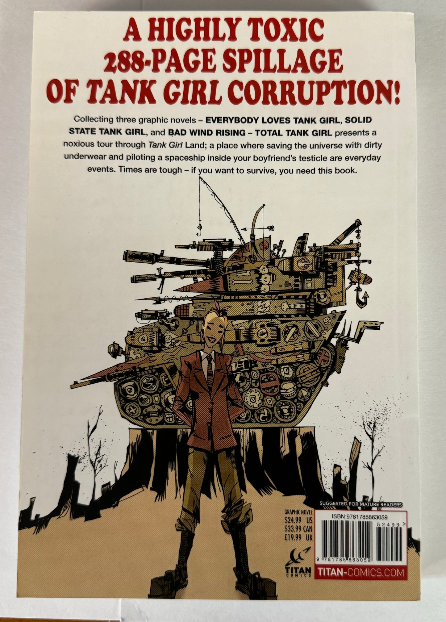 Tank Girl: Total Tank Girl TPB SIGNED BY JIM MAHFOOD 🔥🔥