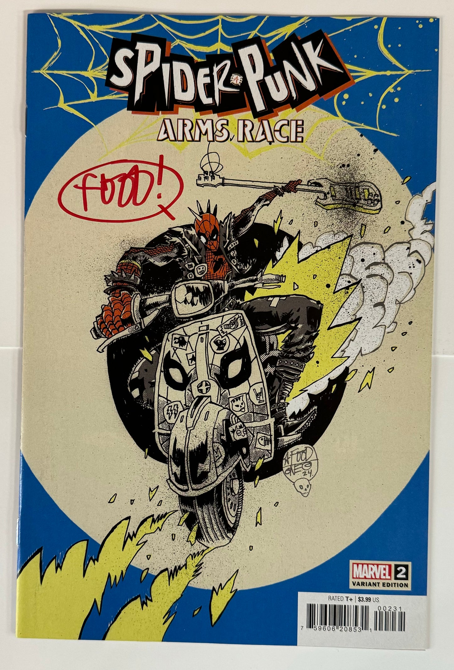 SPIDER-PUNK: ARMS RACE #2  MAHFOOD VARIANT SIGNED BY JIM MAHFOOD 🔥🔥