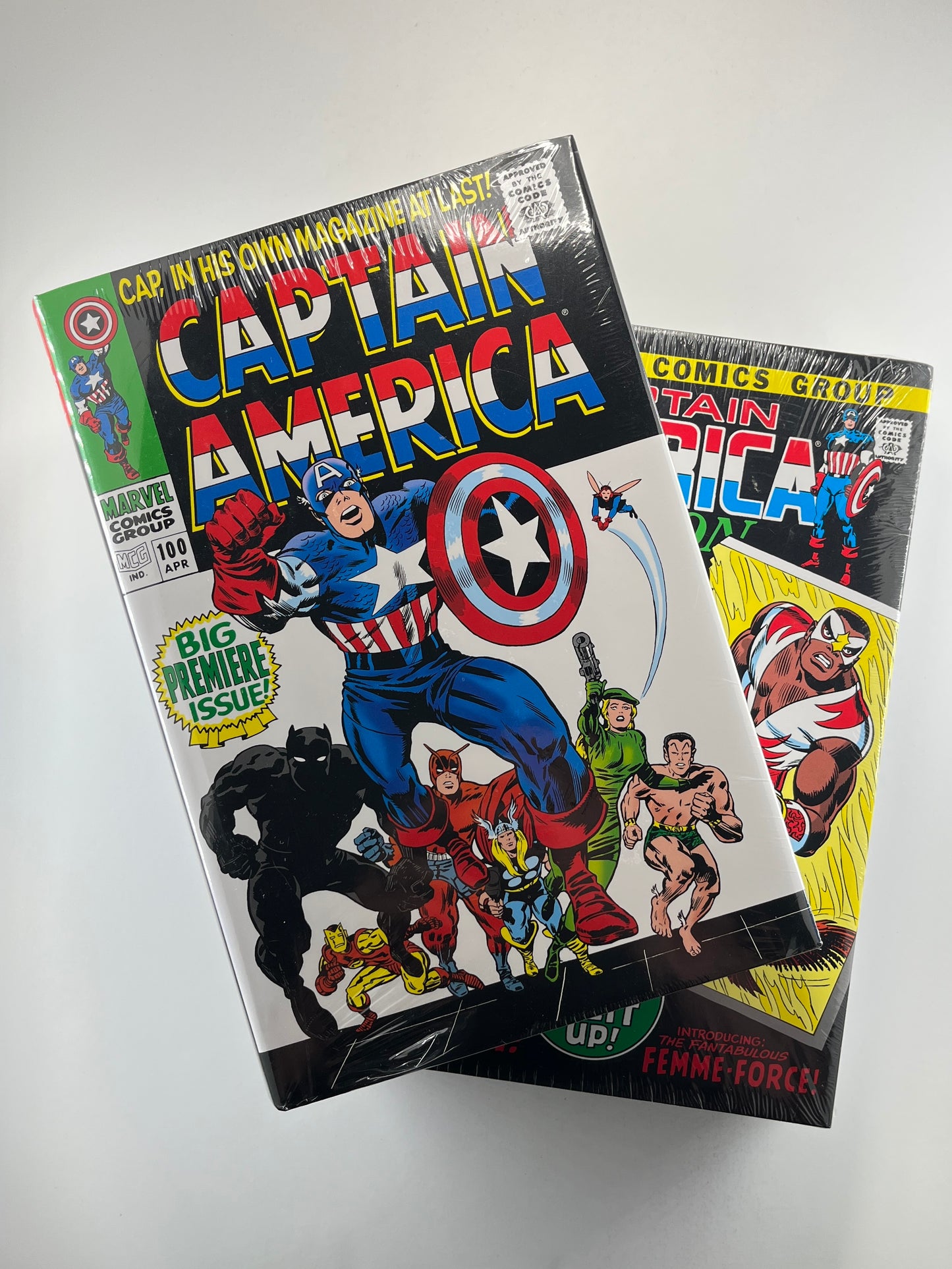 Captain America Omnibus Vol. 1 HC 2nd Printing Edition & Captain America Omnibus Vol. 2 HC John Romita Sr. DM Edition (1st Print) (Set)