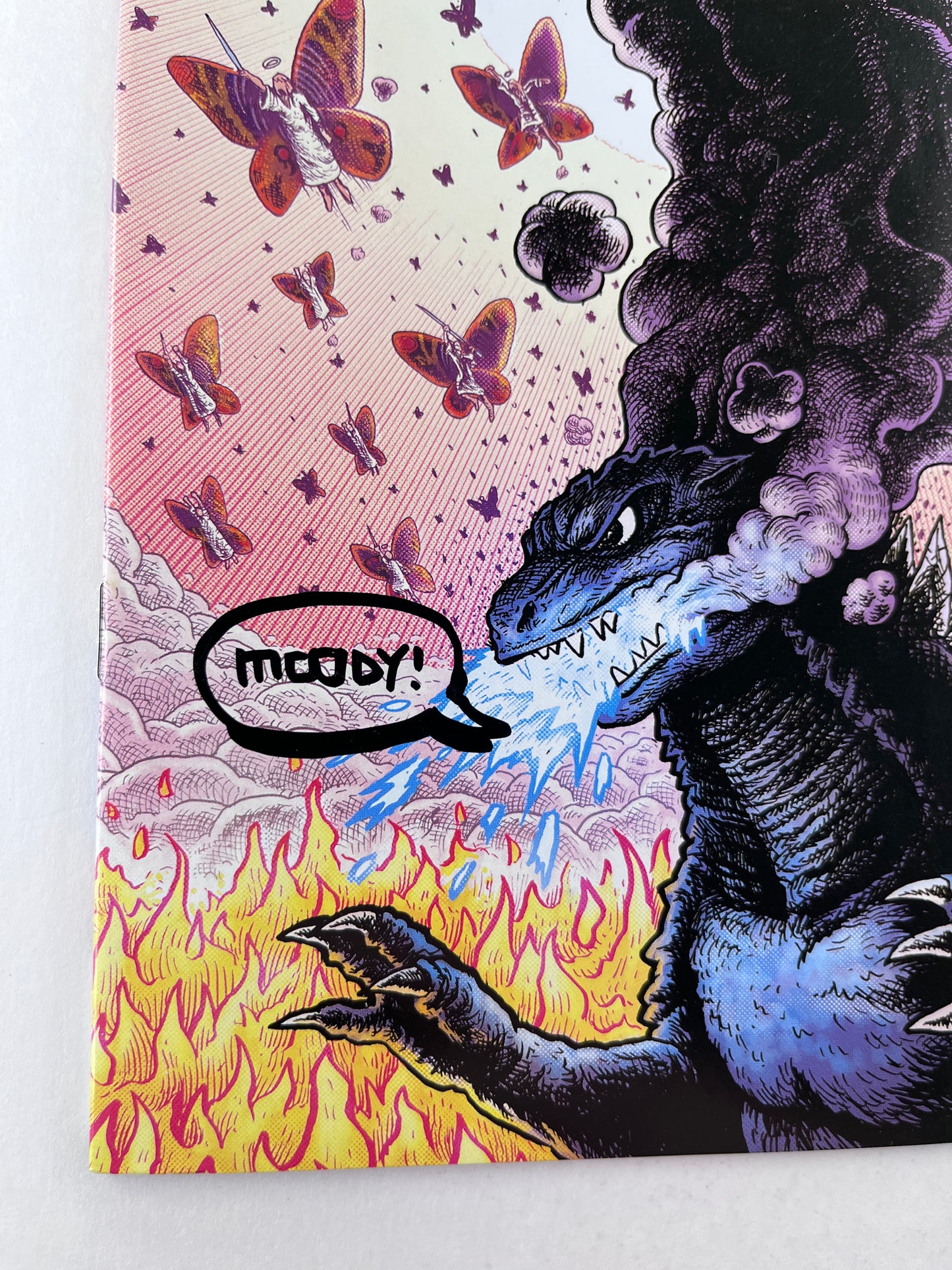 Godzilla in Hell #3 2nd Printing Ibrahim Moustafa (Sep 2015) (Signed by Buster Moody)