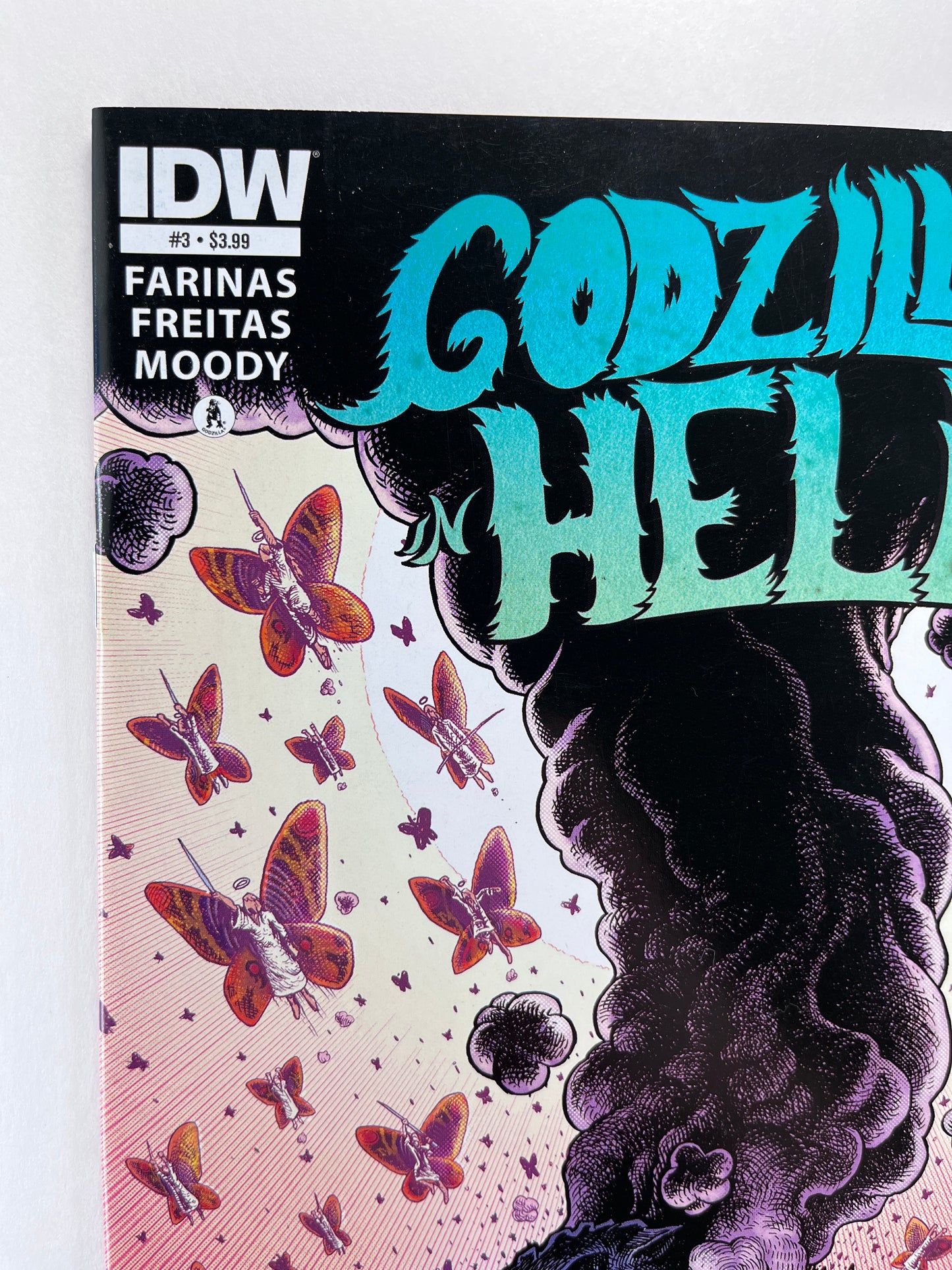 Godzilla in Hell #3 2nd Printing Ibrahim Moustafa (Sep 2015) (Signed by Buster Moody)