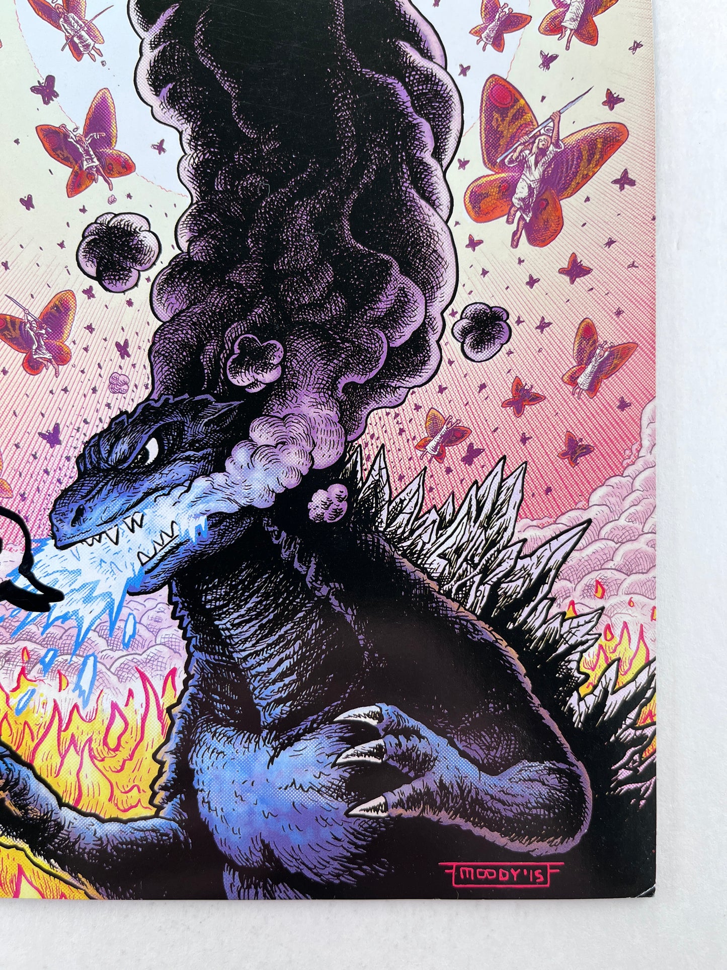 Godzilla in Hell #3 2nd Printing Ibrahim Moustafa (Sep 2015) (Signed by Buster Moody)
