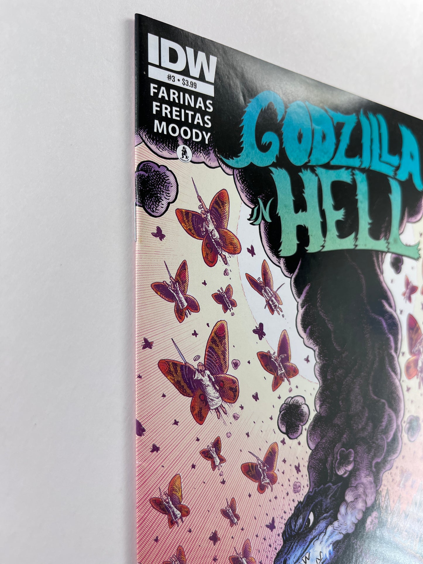 Godzilla in Hell #3 2nd Printing Ibrahim Moustafa (Sep 2015) (Signed by Buster Moody)
