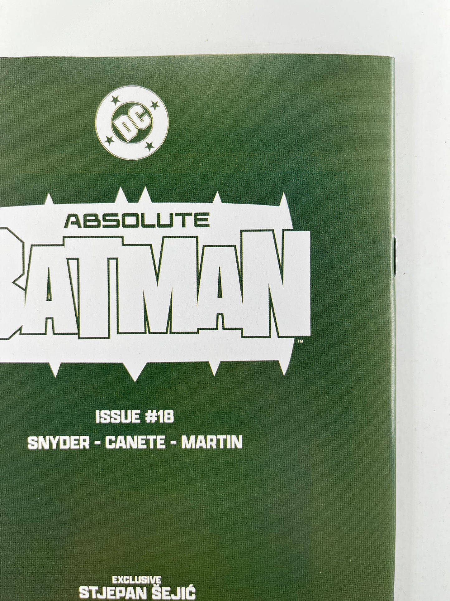 Absolute Batman #18 Big Dex Comics Stjepan Šejić Variant