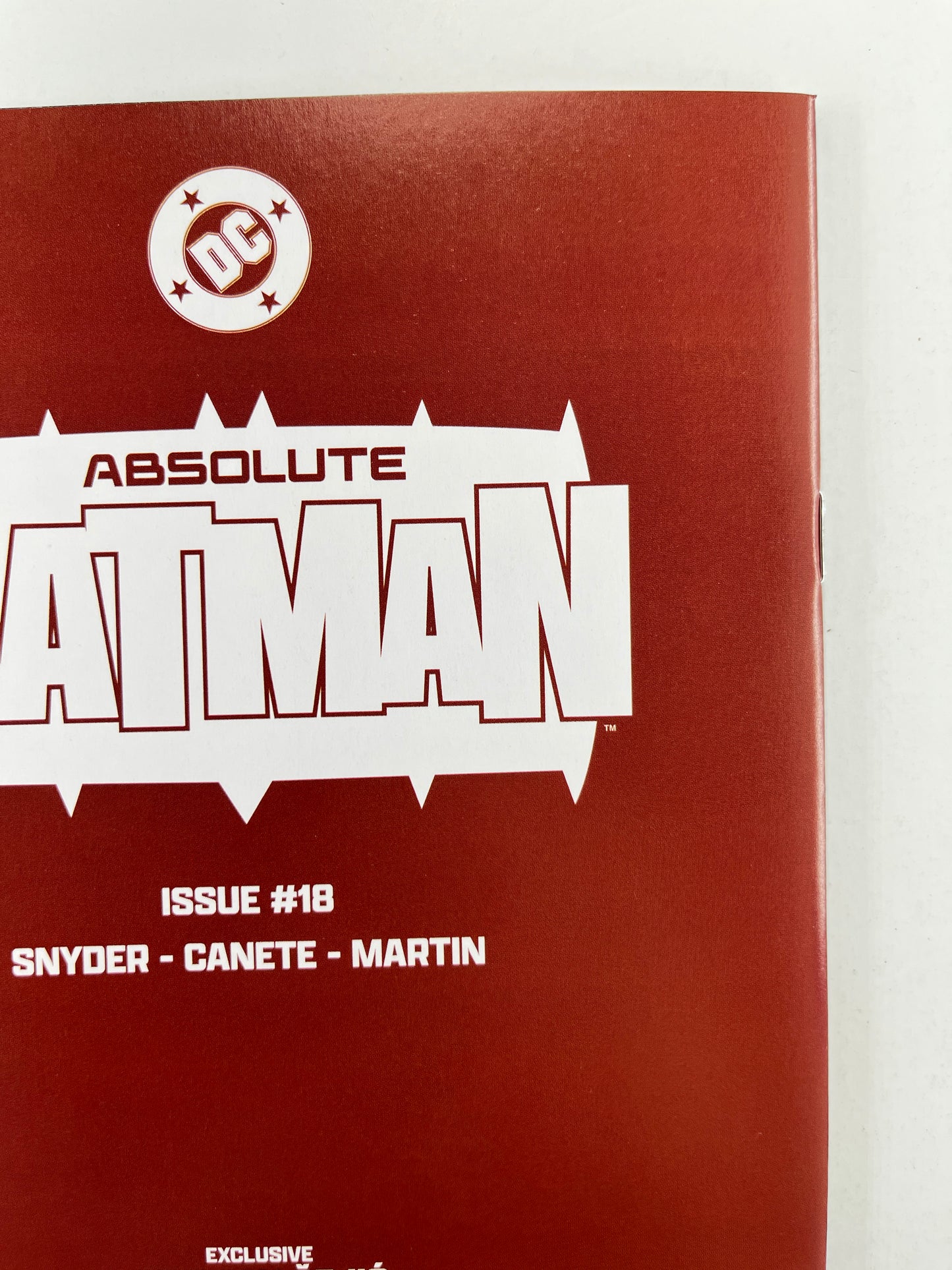 Absolute Batman #18 Big Dex Comics Stjepan Šejić Virgin Variant
