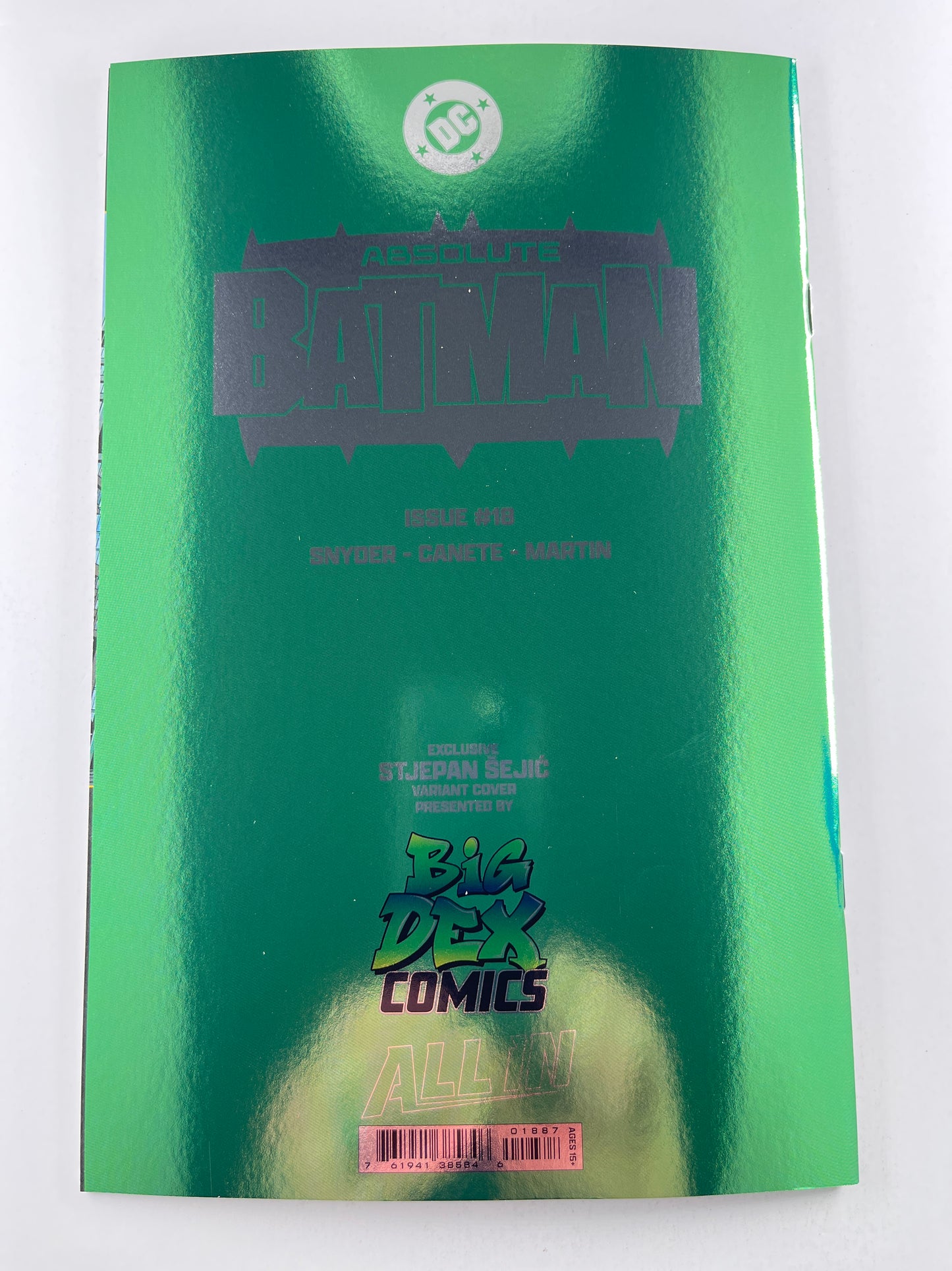 Absolute Batman #18 Big Dex Comics Foil Virgin Variant