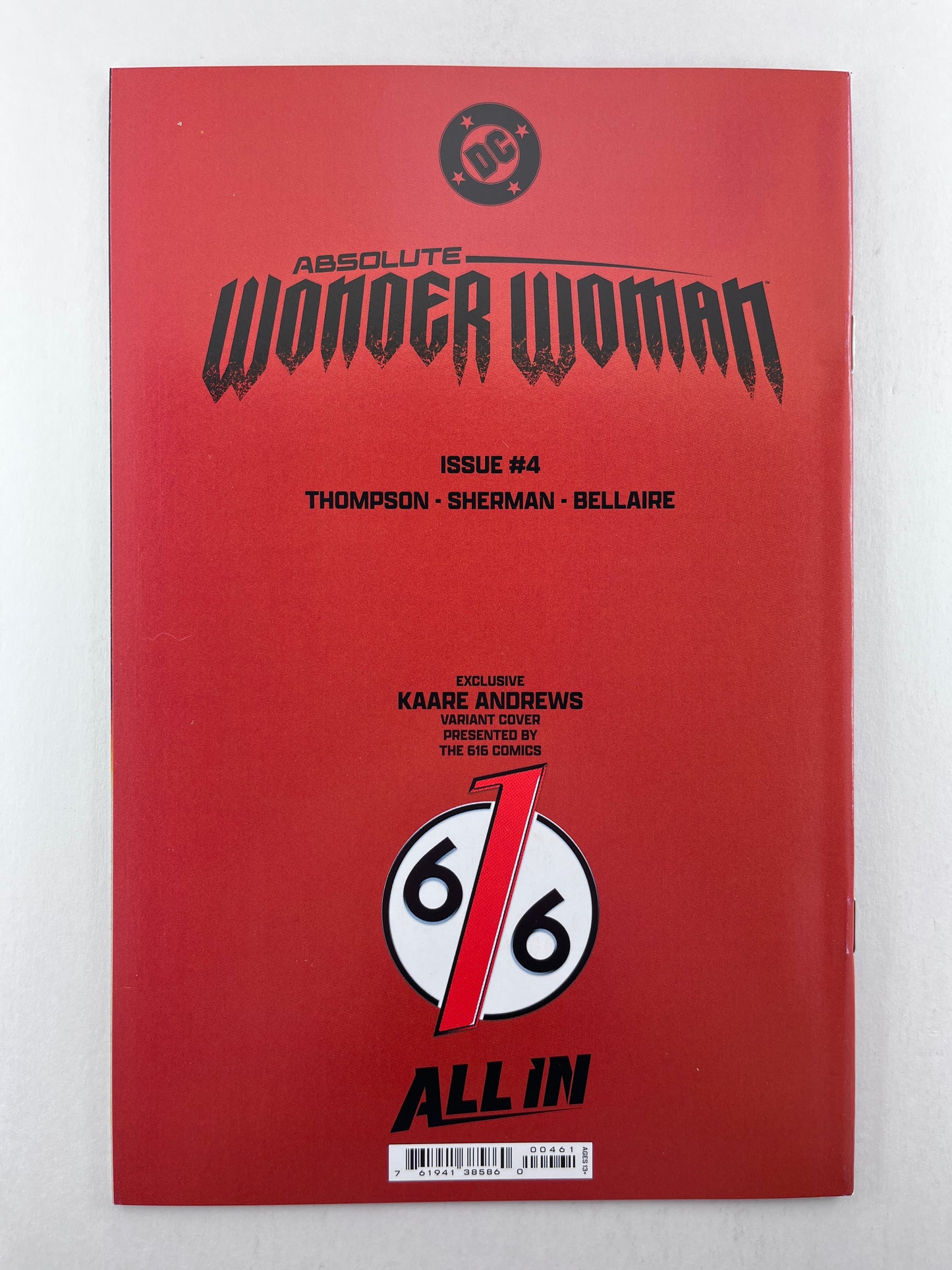 Absolute Wonder Woman #4 616 Comics Kaare Andrews Connecting Variant (Mar 2025)