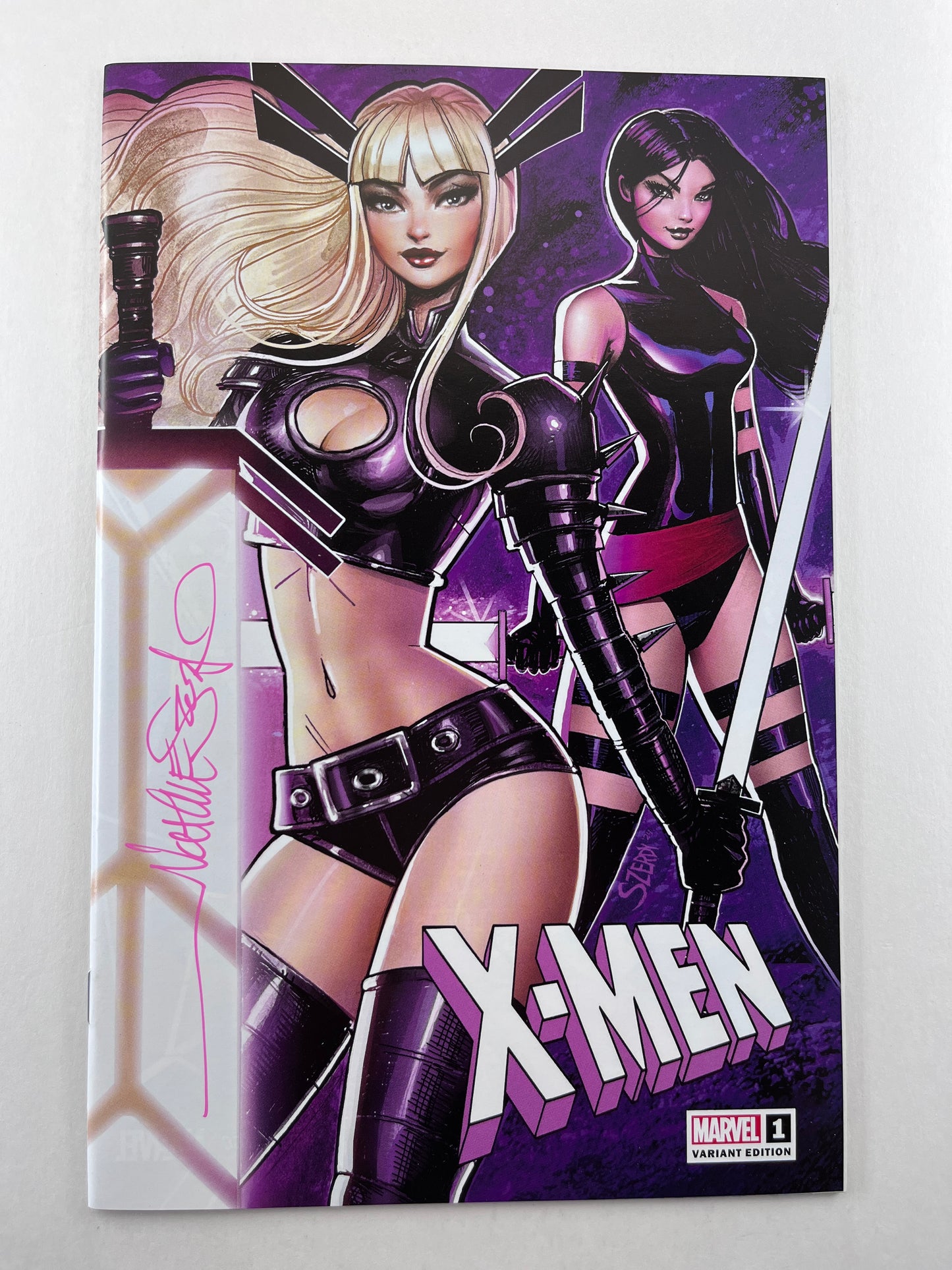 X-Men #1 Unknown Comics/Comic Traders/Sleeping Giant Nathan Szerdy Variant (Sep 2024) (Signed by Nathan Szerdy w/COA)