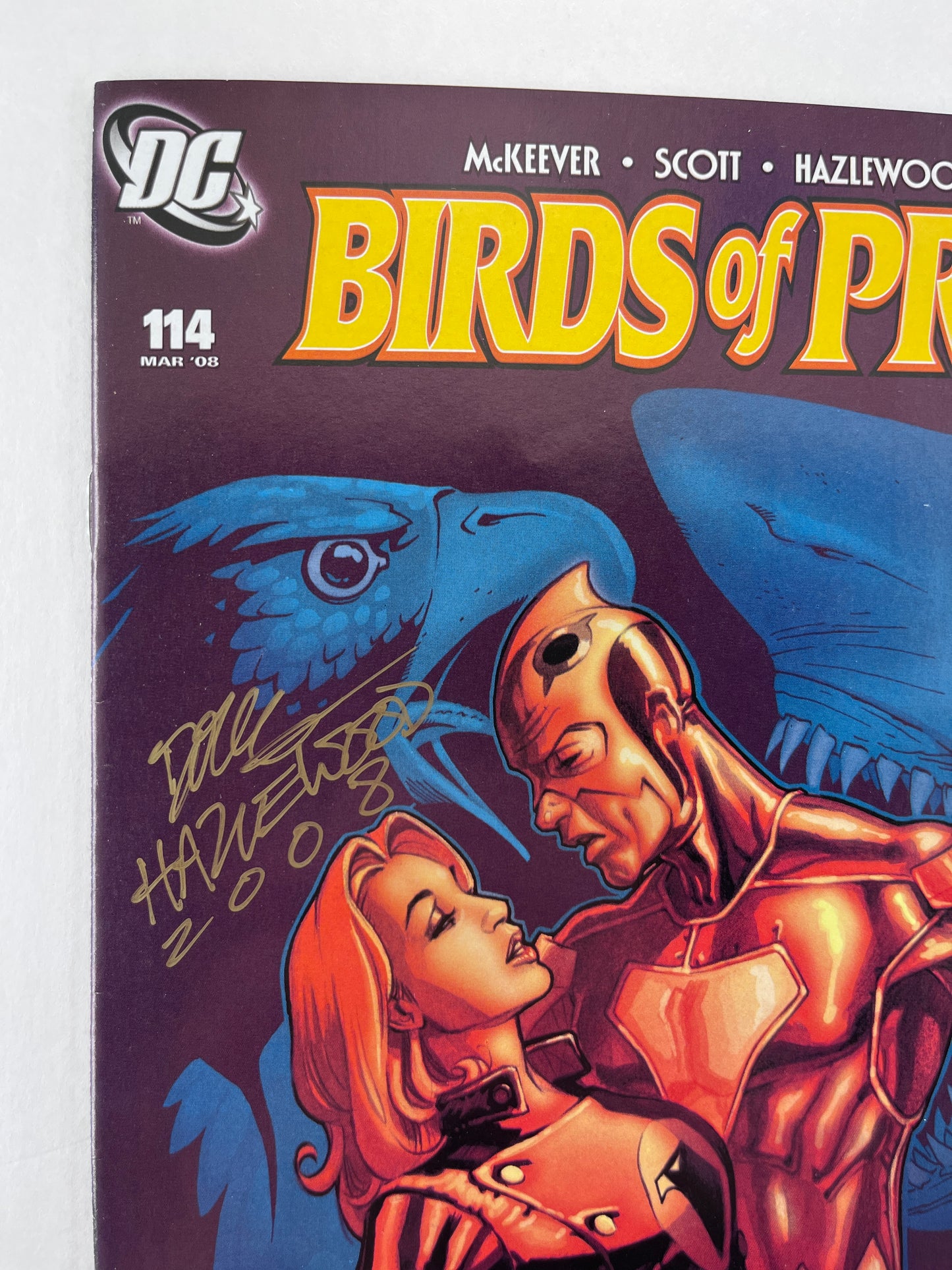 Birds of Prey #114 (Mar 2008) (Signed by Doug Hazlewood)