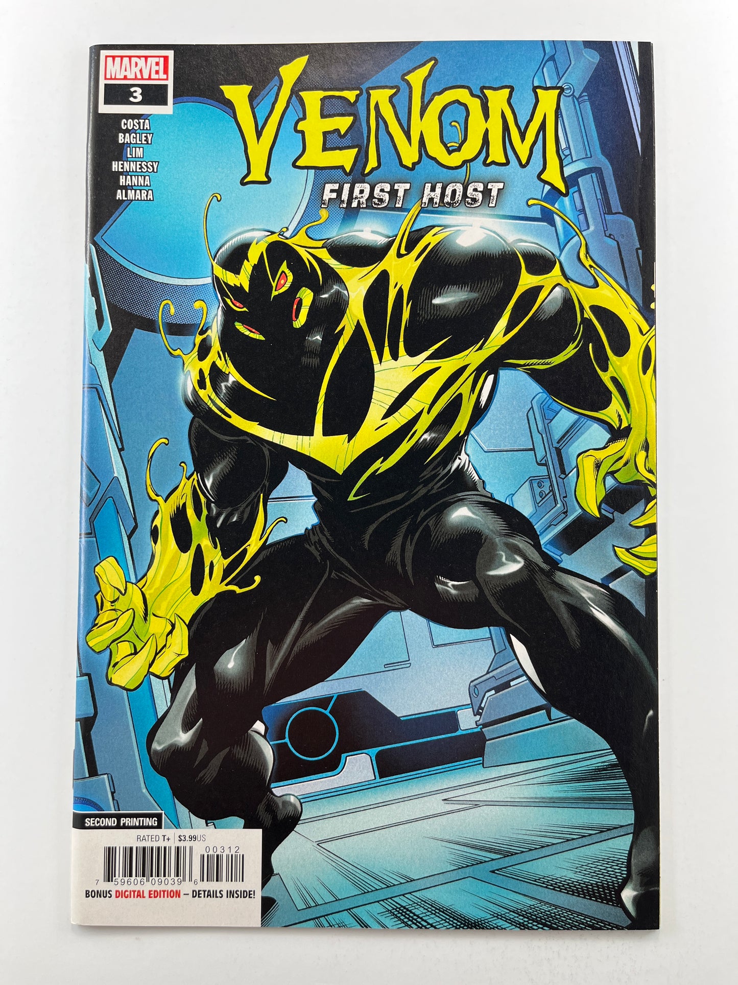 Venom: First Host #3 2nd Printing Mark Bagley (Dec 2018) (1st Appearance of Sleep and Cover App)