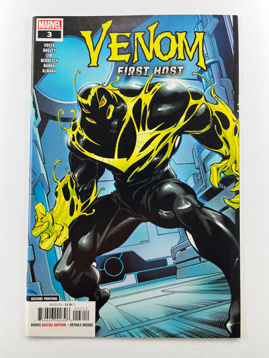 Venom: First Host #3 2nd Printing Mark Bagley (Dec 2018) (1st Appearance of Sleep and Cover App)