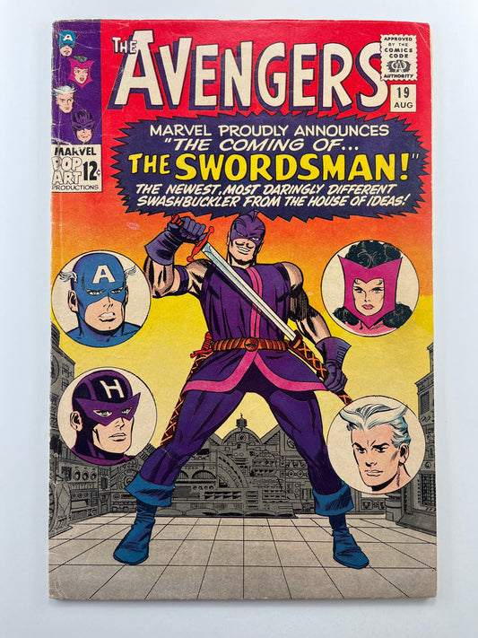 The Avengers #19 (Aug 1965) (1st Swordsman)
