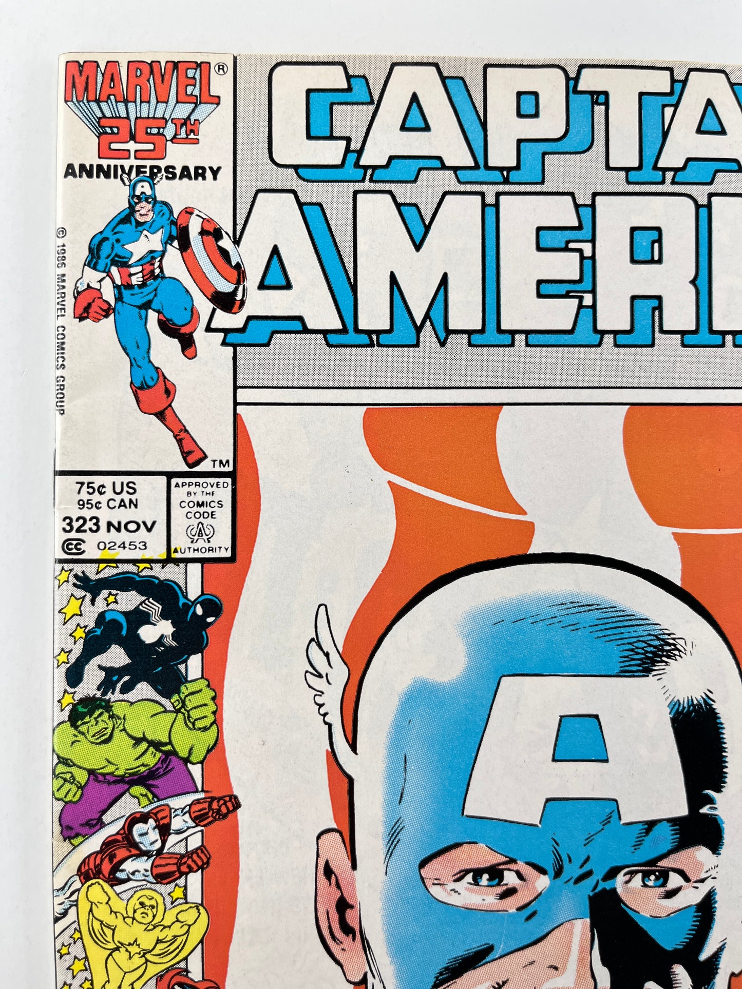 Captain America #323 Newsstand Edition (Nov 1986) (1st Super Patriot)