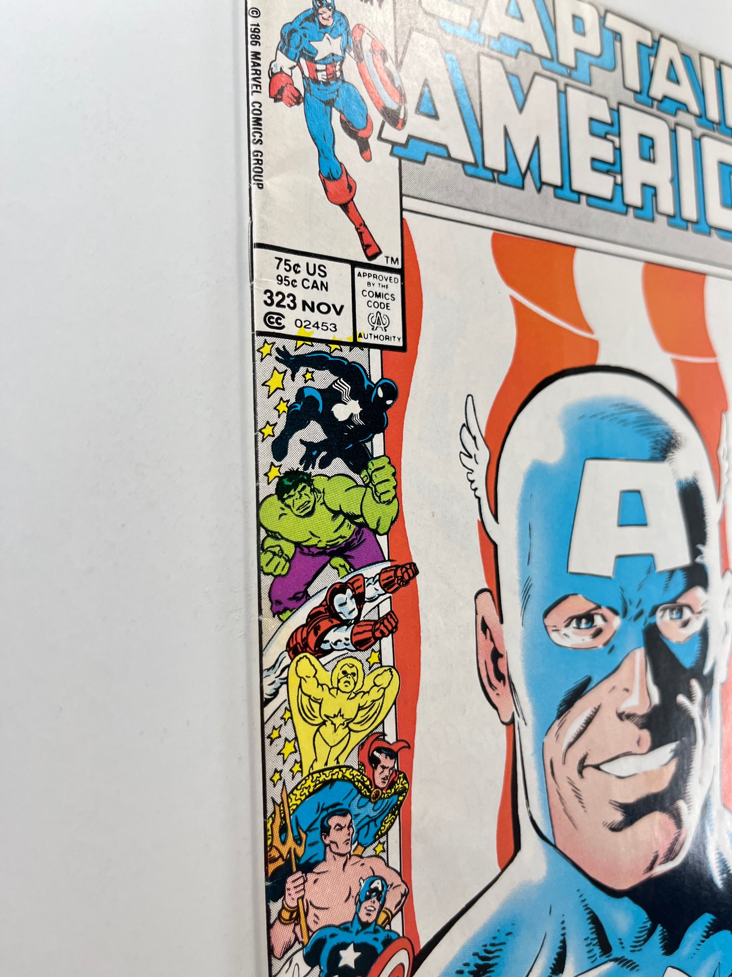 Captain America #323 Newsstand Edition (Nov 1986) (1st Super Patriot)