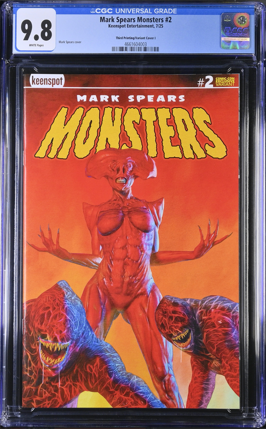 MARK SPEARS MONSTERS #2 3RD PTG CVR I SDCC EXCLUSIVE LTD 500 "HELL QUEEN" CGC 9.8