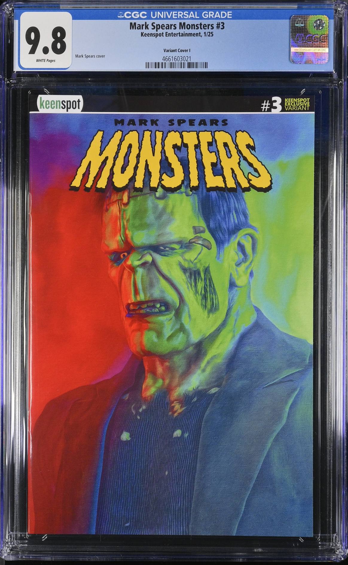 MARK SPEARS MONSTERS #3 COVER I LIMITED 190 CGC 9.8 ONLY 5 AT THIS GRADE