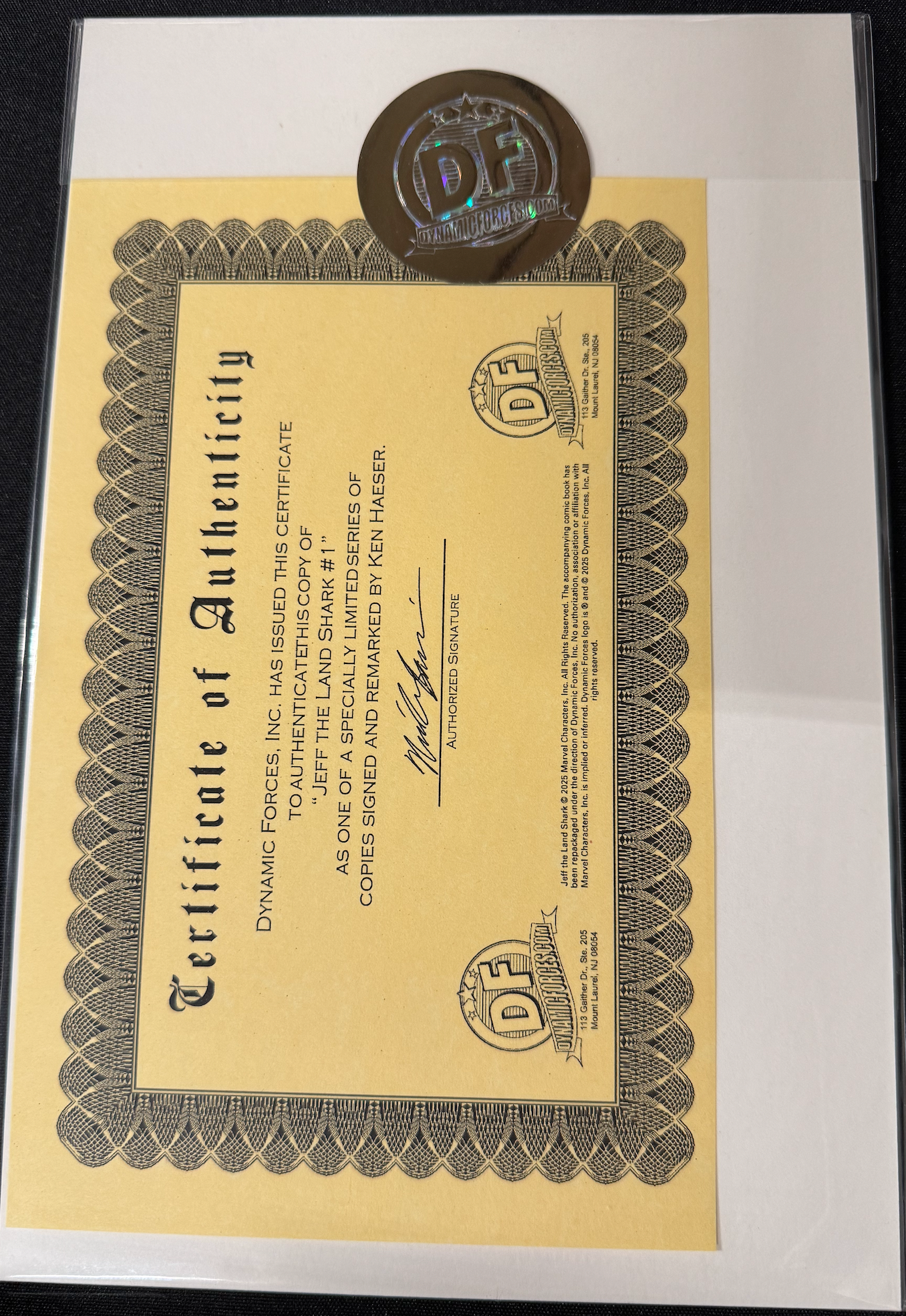 DF JEFF THE LAND SHARK #1 BLANK VARIANT SIGNED AND REMARKED BY KEN HAESER WITH JEFFPOOL SKETCH (Limit 1 Per Customer) (rel:11/26)