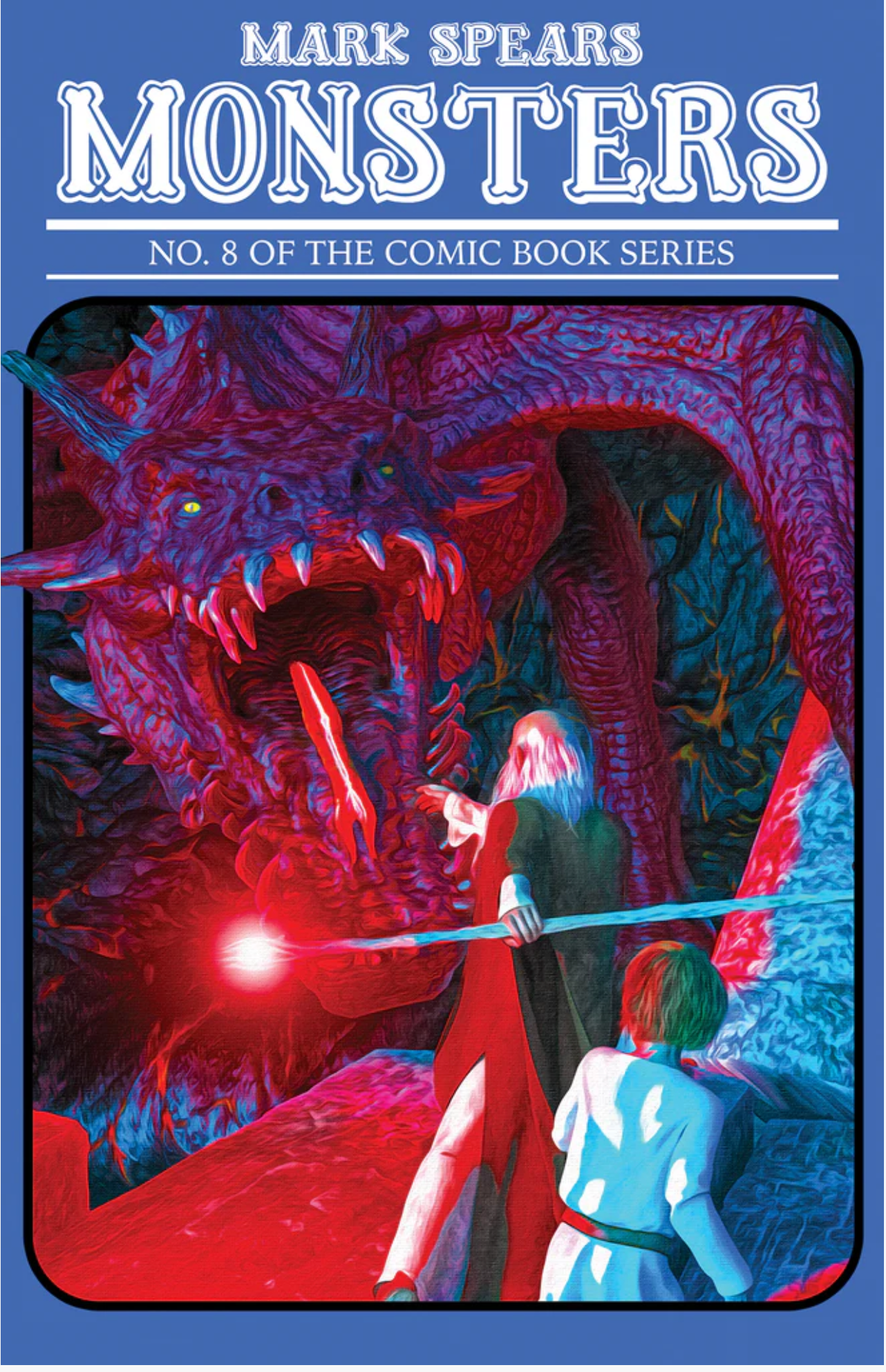 MARK SPEARS MONSTERS #8 KEENSPOT COVER G D&D BLUE HOLOFOIL VARIANT EXCLUSIVE(LIMIT ONE PER CUSTOMER PER COVER)