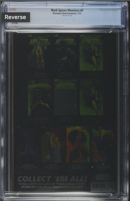Mark Spears Monsters #6 1:50 Witch Foil Virgin CGC 9.8