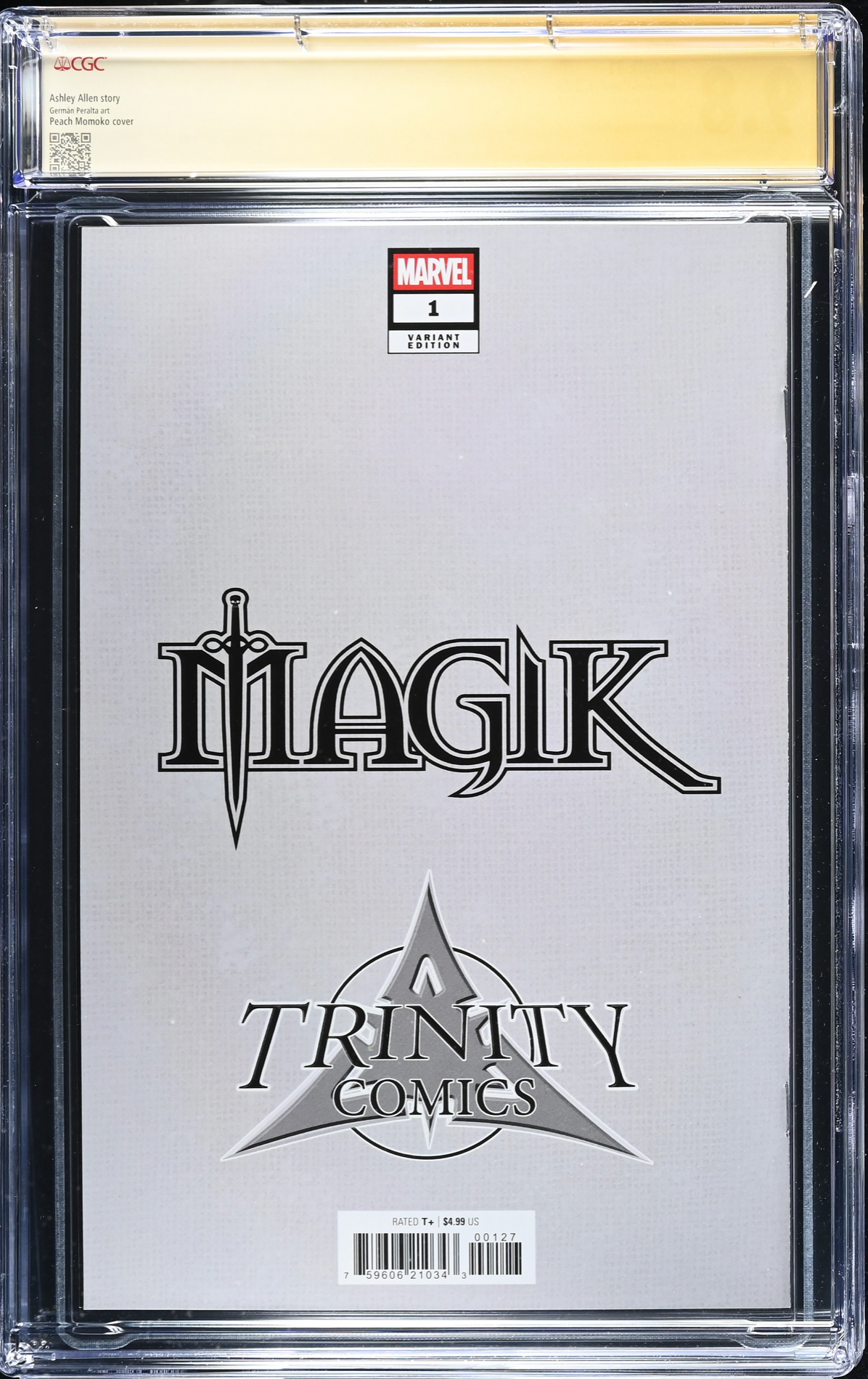 MAGIK #1 SS PEACH MOMOKO(RARE) MARVEL COMICS TRINITY EDITION CGC 9.8