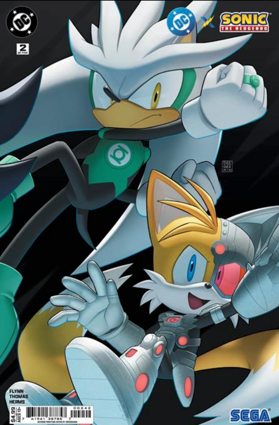 DC X Sonic The Hedgehog #1 - #5 Connecting Cover