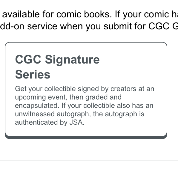MAIL-IN JEFF HAYS SIGNATURE SERIES CGC PRIVATE SIGNING EVENT 10/7 FOR CGC ACCOUNT HOLDERS ONLY 💥COMIC BOOKS ONLY💥